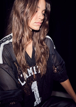 Lace football bluse Black HAUTE L\'AMITIÈ